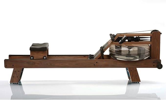 WaterRower Walnut Rowing Machine with S4 BLE Monitor | USA Made Water Rower | Original Handcrafted Erg Machine for Home Use & Gym | Best Warranty