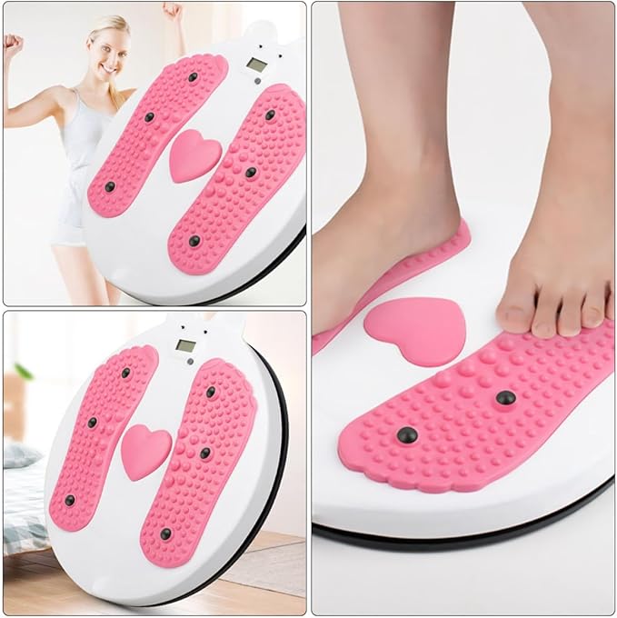Milisten Twisting Waist Disc Board Slimming Rotating Exercise Machine with Foot Massage for Core Training and Ab Workout at Home