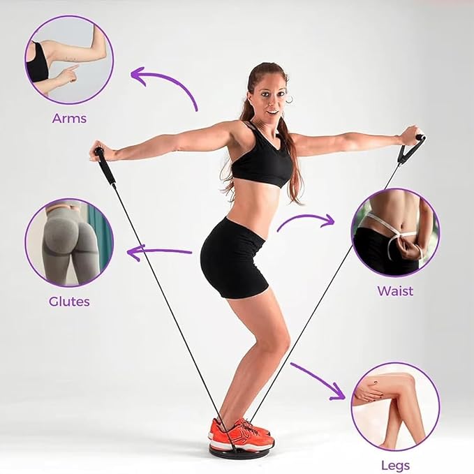 Waist Sculptor, 2026 New Waist Twister Machine Exercise with Arm Bands, Ab Board Waist Twist Machine for Exercise, Legs, Buttocks, Hip Exercise