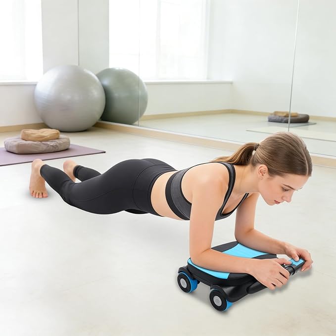 AB Roller Wheel, Four-Wheel Elbow Support Abdominal Roller, Abdominal Roller