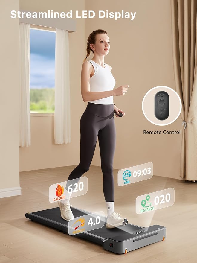 WALKINGPAD Foldable Walking Pad for Home Office, Under Desk Treadmill with Adaptive Speed Control, Compact Design for Small Spaces, No Assembly Needed