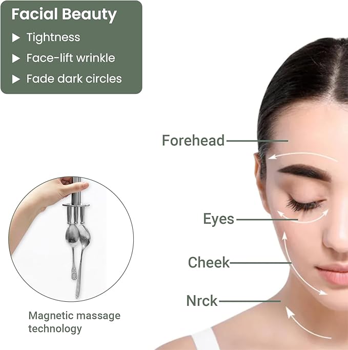 Magnetic Massage Fork - Multi-Functional Meridian Point Magnet Massager Stick for Pain Relief Muscle Relaxation, Stainless Steel, 1 Pcs