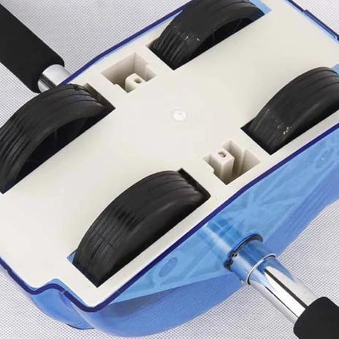 Four-wheeled Ab Roller Muscle Wheel with Gear Resistance, Blue Abdominal Exercise Wheel for Household Core Workout Fitness Equipment