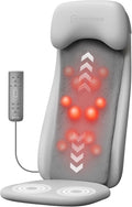 COMFIER Shiatsu Back Massager with Heat, Deep Tissue Kneading Chair Massager with Vibration, 2D/3D Shiatsu Massage Seat Cushion, Full Back Massage Chair Pad