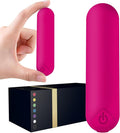 Mini Handheld Electric Back Massager Waterproof Quite Massager, Portable Massager for Back Neck Shoulder Body,Rose Red
