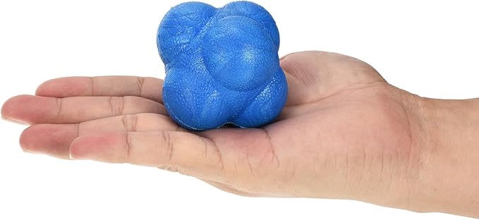 2 Pack Bounce Reaction Ball - Coordination Training Ball, Wear-Resistant, Apply to Tennis/Softball/Badminton Training (57 x 57mm, Blue Green)