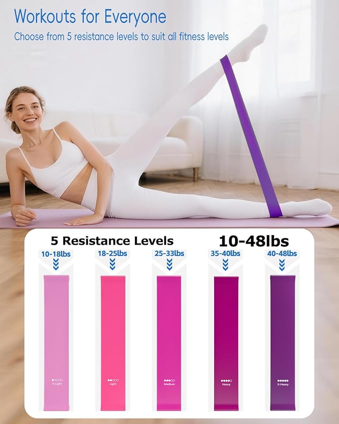 KABCON Pilates Kit for Home, Women Beginners Workout Essentials Set with 13" Ring, 9.8" Ball, Resistance Bands & Guide, 13/14/16 PCS Compact Pilates Equipment