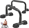 Dolibest Push Up Bar, 12'' High Parallettes Bars with Wooden Handles, Stable and Comfortable Calisthenics Equipment, Suitable for Handstand, L-Sit, Dip Bar, Strength Training for Indoor Outdoor Use