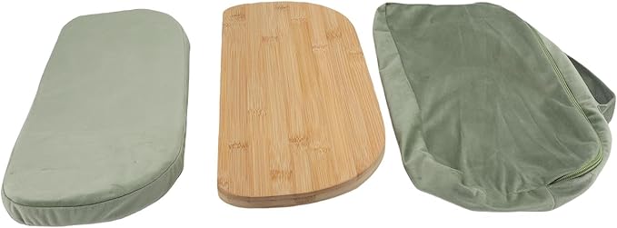 Meditation Bench, Folding Kneeling Meditation Stool, Removable Cushion Stool with Magnetic Locking Hinges, Ideal for Indoor & Outdoor Yoga & Prayer (Green)