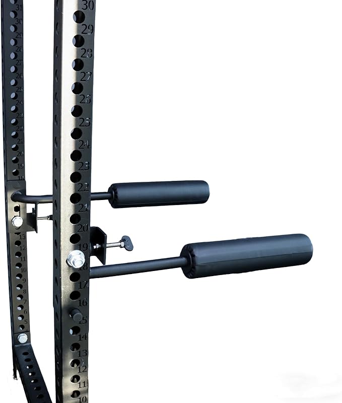 Single Leg Squat Roller for Squat Rack,Extended Length Leg Press Attachment Power Rack Attachments,Bulgarian Split Squat for Home Gym & Leg Training-fu