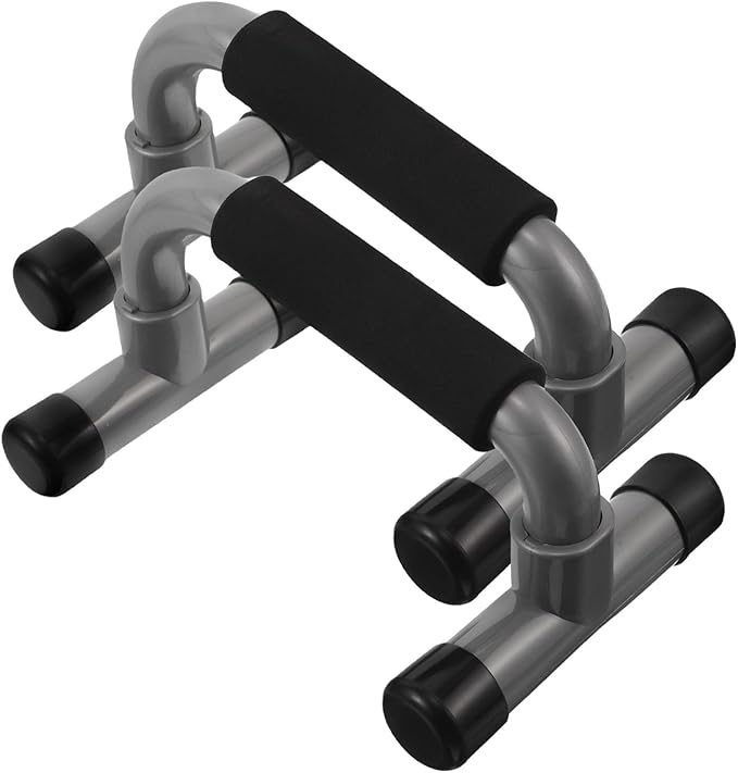 H-shaped Pushup Bars Pair for Home Gym Equipment, Non-slip Parallettes Bars for Chest Muscle Training and Strength Workout, Portable Fitness Pushup Stands for Men and Women