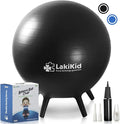LakiKid Balance Ball Chairs for Kids Flexible Seating Classroom Furniture- Stability Ball Chairs with Legs, Exercise Ball Chair, Yoga Ball Chair, Ideal Alternative Seating for Students (18"/45 CM)