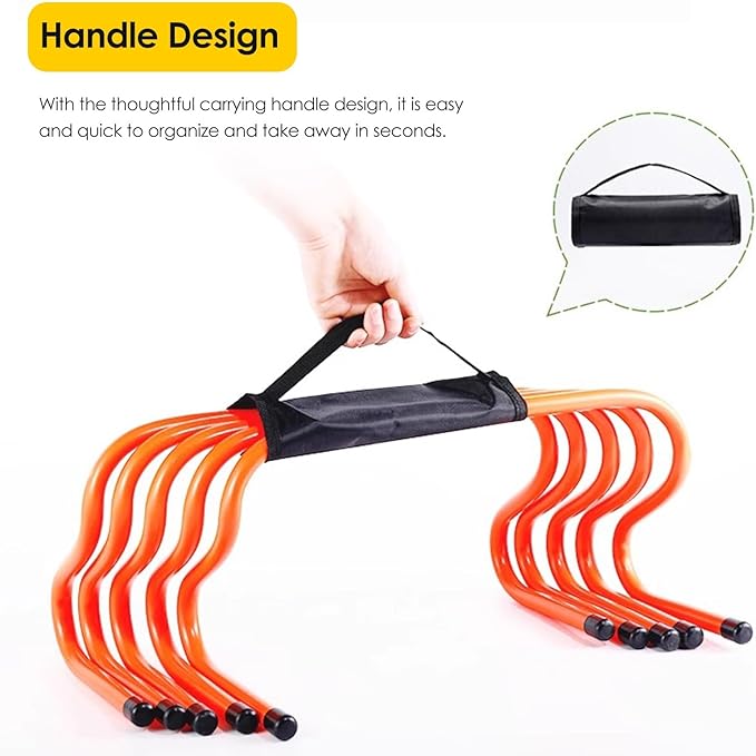 YXXSDP Speed Hurdles for Agility Training, 5 Pack Track and Field Speed Training Equipment, Coach Practice Jumping Racing Athletic Gear Track Hurdles