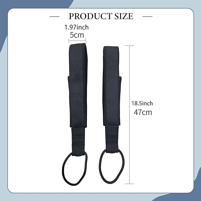 2x Pilates Double Loop Straps for Reformer Pilate Strap Exercise Equipment for Training Beginner Women Men Workout