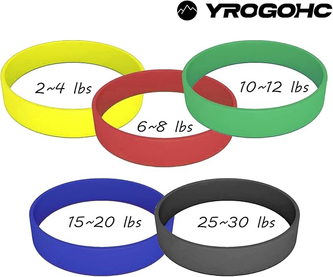YROGOHC hand band Exercise hand grippers, hand finger strengthener exerciser resistance bands forearm ,hand grip trainer，Strength Training Grip Strengtheners,5pcs for Extensor, Forearm, Hand, and Finger Rehabilitation