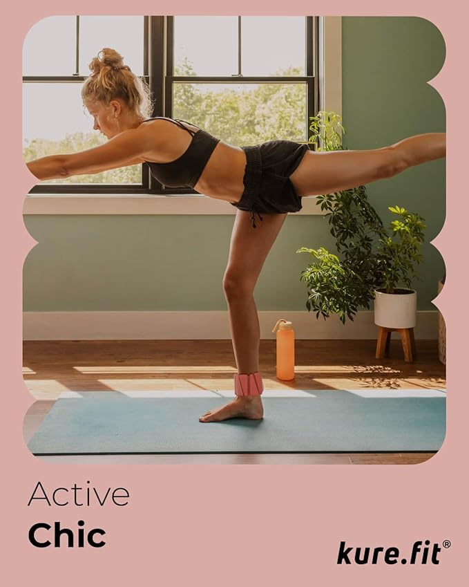 Pilates Weight | Wrist & Ankle Weights for Women | Weighted Bangles | 1LB/ 2LB Each (Set of 2)