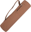 Cotton yoga mat bag with Pockets and Adjustable Strap - Full Zip Cargo Yoga Mat Carrier Bag - Bag for 1/4" 1/3" Thick Yoga Mat