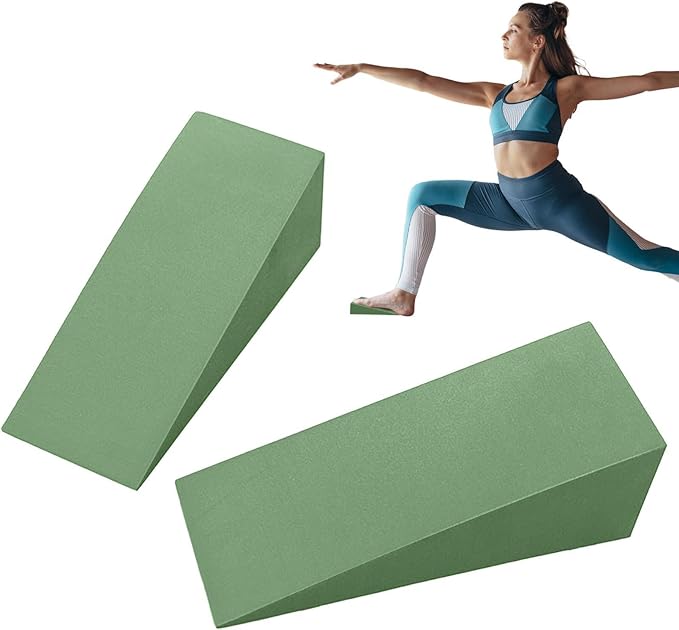 Yoga Foam Wedge Blocks - Calf Stretcher Height Foam Tool, Calf Raise Wrist Support | Professional Squat Knee Pad, Support Foam Incline Stretch Slant Boards for Balance Strength Fitness