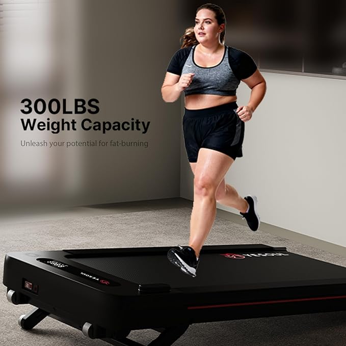 Yesoul Walking Pad Treadmill with 10% Auto Incline, Under Desk Treadmill for Home Walking, Hiking & Running, 300lbs Capacity, Smart App Scenic Routes & Live Classes, Remote & LED Display