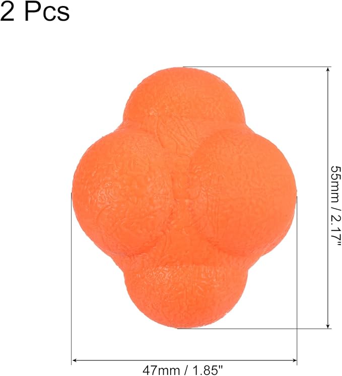 PATIKIL Bounce Reaction Balls Coordination Training Ball Agility Trainer TPR High Difficulty for Speed Reflex