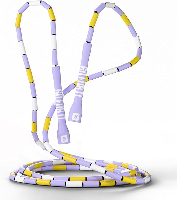 Sportbit Elite Beaded Jump Rope – Adjustable for Kids & Adults, Durable Fitness Skipping Rope for Cardio, Gym, Home & Outdoor Workouts