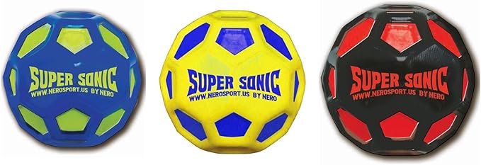 Nero Sport Supersonic High Bounce Reaction Ball Reflex and Agility Trainer Fast Bouncing Helps with Eye Coordination Ball Chasing and Catching Balls Moderate Erratic Bounce Hand Rubber Training Ball
