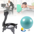 Ball Chair Stability,Office Fitness Ball Chair,Exercise Yoga Ball Chair,Ergonomic Balance Ball Posture Chair,for Back Pain Relief (Green)