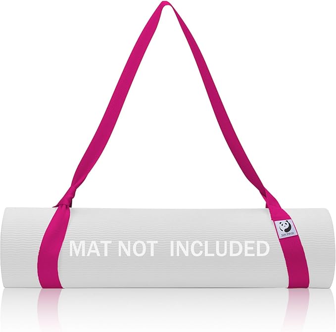 Slim Panda Yoga Mat Straps for Carrying, Adjustable Yoga Mat Carrier Sling Fits All Mats(Mat Not Included)