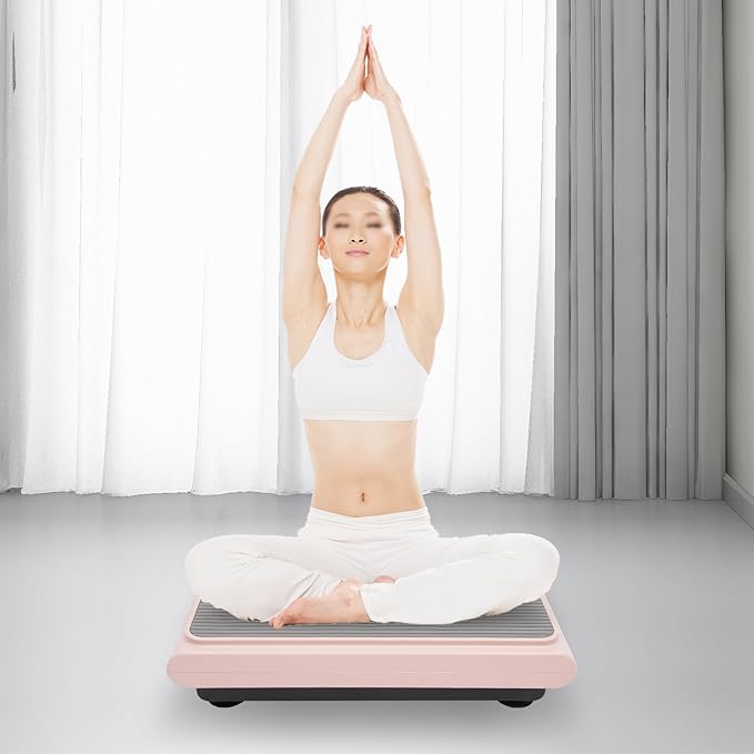 Vibration Plate Exercise Machine, 99 Speed Levels Adjustable Whole Body Workout Vibration Platform with LCD Display Workout Vibrate Stand for Lymphatic Drainage Weight Loss Fat Burner for Women Men