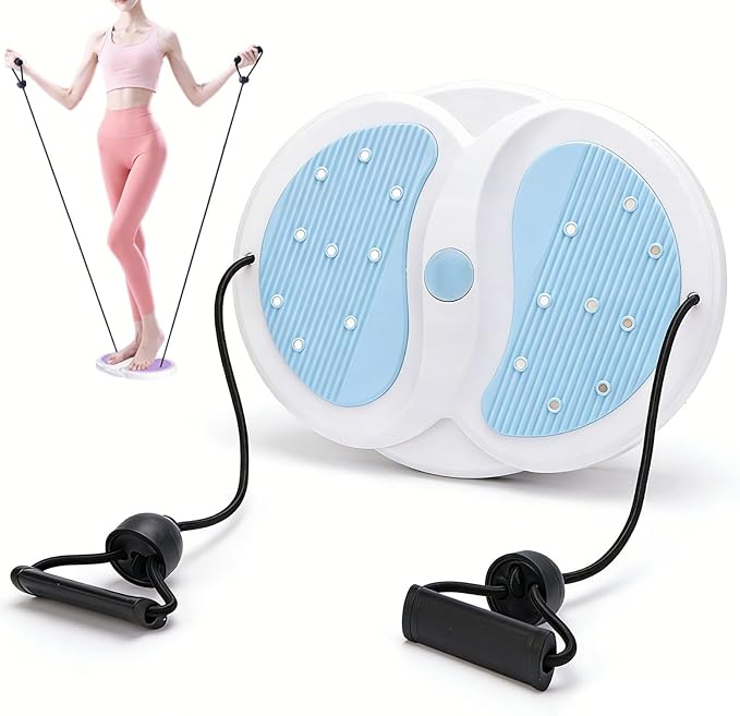 Waist Twister Disc Board, Ab Twist Board with 770 lbs Weight Capacity, with 18 Magnets for Foot Massage, Noiseless Home Gym Equipment for Women Men