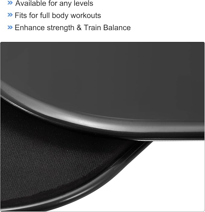 uxcell Exercise Core Sliders, Glider Discs Dual Sided Usage on Carpet or Floor for Full Body Workout