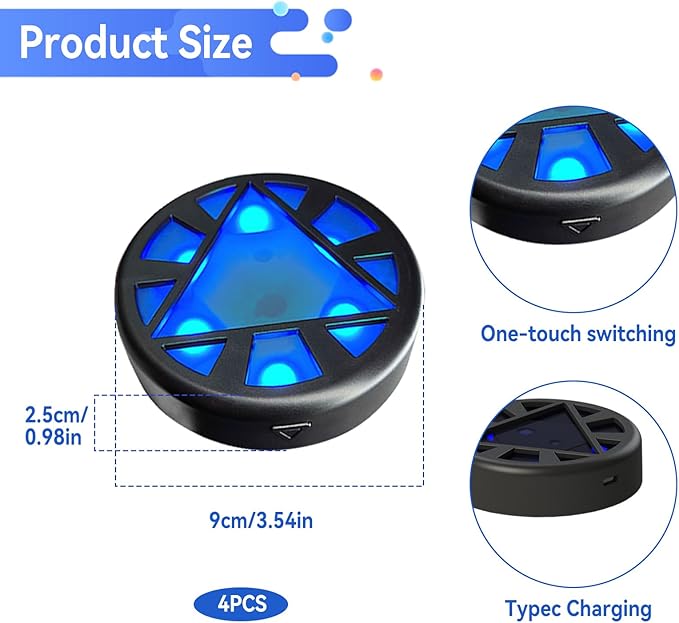 JOJOCY Reaction Training Light Magnetic, 5 Lights Color 6 Modes 30h Battery Life Improves Reaction Speed and Agility for Soccer, Basketball, Boxing, Rugby, Daily Entertainment (4)