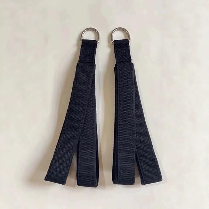 2 Pieces Double Straps Home Gym Pilates Straps Core Training Adults Improve Flexibility Yoga Ankle Padded Workout