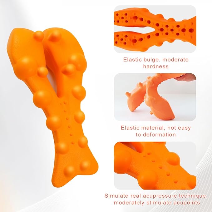 Trapezius Trigger Point Massager,Neck Massager for Muscle Relaxation,Helps with Pain Relief,Suboccipital Release Tool for Neck,Back,and Shoulders (Orange)