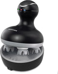 cotsoco Electric Scalp Head & Back Massager, Cordless Hair Massage Waterproof Head Massager with 4 Heads 84 Nodes for Hair Growth, Stress Relief & Deep Clean, Gifts for Men Women, Black