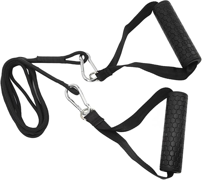 Triceps Pull Down Rope, Gym Cable Machine Attachments, Triceps Strap with 2 Comfortable Handles, Multi Workout Equipment for Strength Training, Length