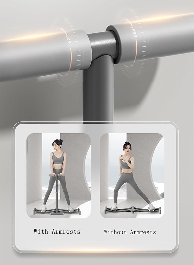 Foldable Ski Machine Ski Simulator Leg Exercise Equipment Weight Loss Thin Legs Pelvic Floor Trainer for at Home Gym(Pink,with armrests)