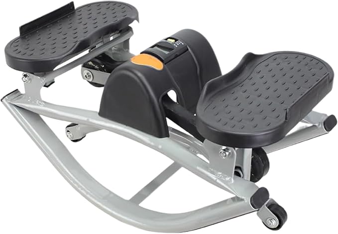 Rock Stepper – Low Shock Lateral Stepper Workout Equipment on Legs and Glutes, Effective Exercise Tool for Home, Apartment, Dorm, Office, or Gym, Enhances Abs, Glute Toning for Women and Men