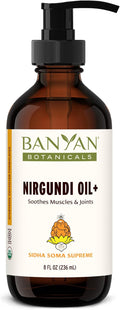 Banyan Botanicals Nirgundi Oil+ – Organic Ayurvedic Herbal Oil – Cleansing and Relaxing – Muscle and Joint Massage Oil – 8 oz – Non-GMO Sustainably Sourced Ayurvedic Physician-Formulated
