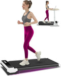 Walking Pad Treadmill with Incline,Under Desk Treadmill with Incline 2 in 1 for Walking and Jogging,2.5HP Compact Incline Walking Pad for Home Office with Remote Control