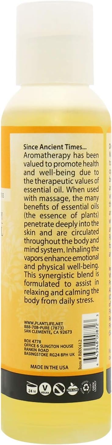 Plantlife Massage Oil 3-Pack - Absorbs Deeply into The Skin and is Circulated Throughout, Providing Optimum Benefit to The Mind and Body - Made in California 4 oz
