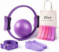 Home Pilates Workout Kit - Pilates Sets for Women and Full Body Toning, 15 Inch Ring and Ball Set, Workout Accessories for Women with Resistance Bands and Non-Slip Socks