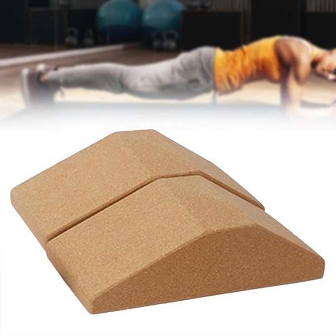 Premium Cork Squat Wedge Block - Essential Prop for Pilates and Gym Workouts