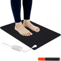 Grounding Mat for Feet, Earthing Grounding Mat for Bed, Pain Relief Earth Connection Therapy for Better Sleep, Meditation, Office, Yoga Grounding Pad with Tester Pen & Cord
