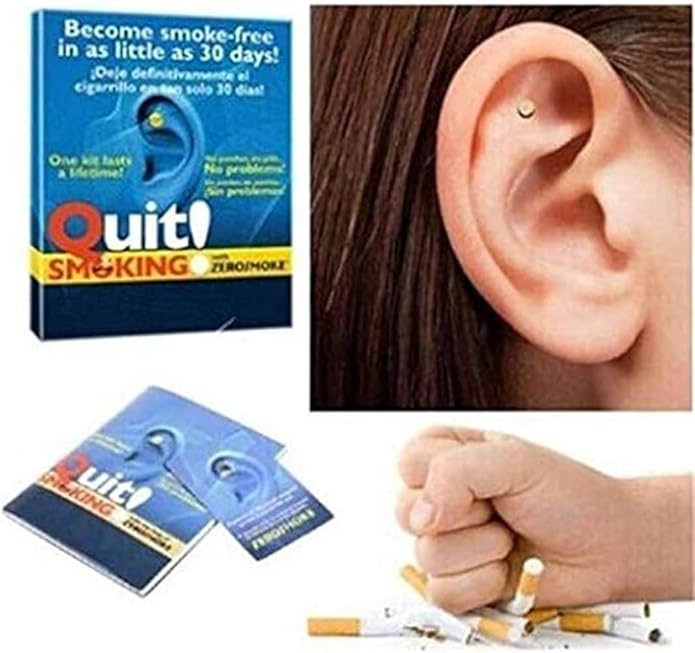 2PCS Magnetic Therapy Quit Stop Smoking Smoke Magnet Magnetic Therapy Ear Auricular Loss Weight Acupressure for Women Men