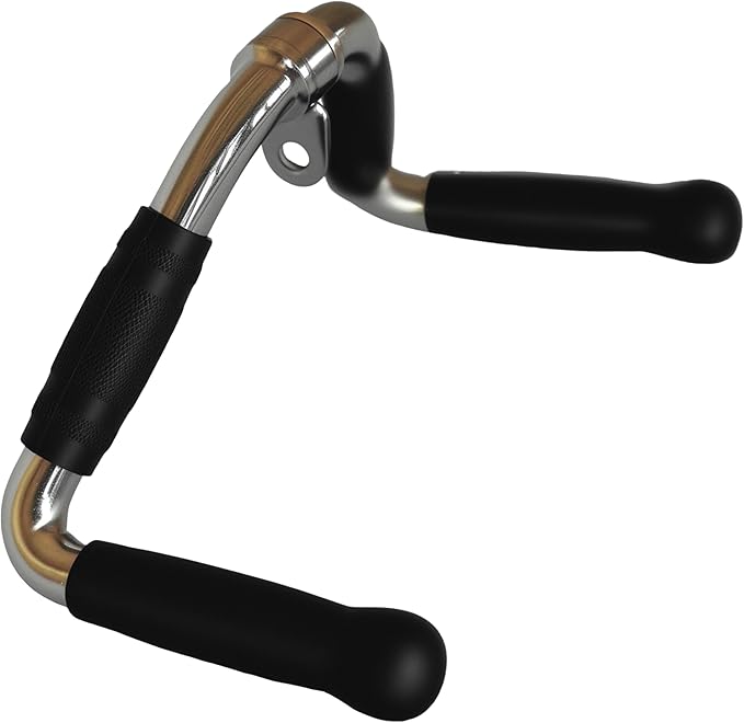qibylift Barbell Multi-Exerciser Cable Attachment For Cable Machines, Lat Pull Down Bar Cable Machine Attachments, Tricep Press Down Bar, Revolving Straight Curl Pulldown Bar with Rotating & Rubber Handle Grips