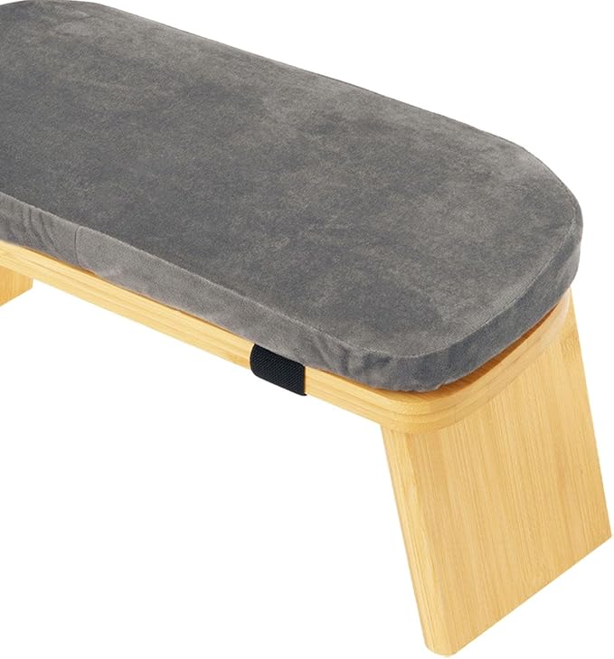 Bamboo Meditation Bench for Sitting and Kneeling, Ideal for and Prayer