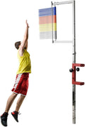 Wall-Mounted Vertical Jump Tester, 4.5-5.2Ft Adjustable Jumping Trainers Training Aid Vertical Jumps Pole - Jump Measurement Tool, High Jumps Verticals Challenger