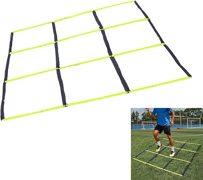 Agility Ladder for Gym Home Use, Football Basketball Reaction Training Equipment with Carry Bag Football Agility Training Equipment