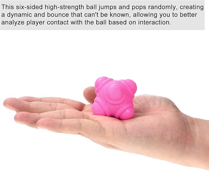 PATIKIL Bounce Reaction Balls, Coordination Training Ball Agility Trainer TPR Low Difficulty for Speed Reflex